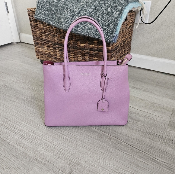 EUC Kate Spade Eva Medium Top Satchel Pink Mauve - Picture 7 of 14
